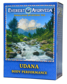 Udana, Ayurvedic herbal mixture, increases blood circulation and performance, reduces stress, prevents colds, optimizes digestion, 100g, made in Nepal